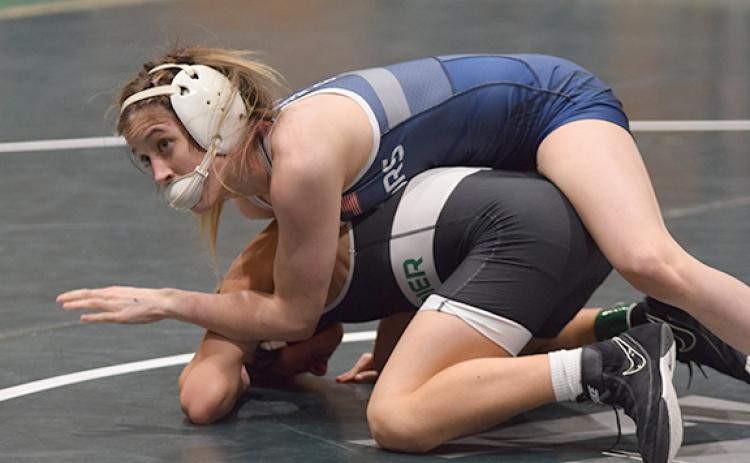 Ollie Weiland won the 105-pound division at the GHSA Girls All-Classification state tournament last season.  (Photo/Mark Turner)