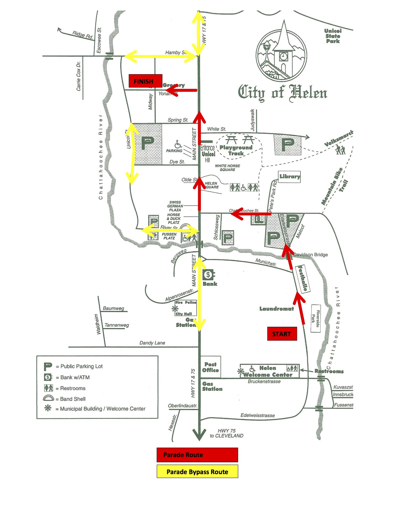 The Oktoberfest Parade will follow its normal route on Saturday.