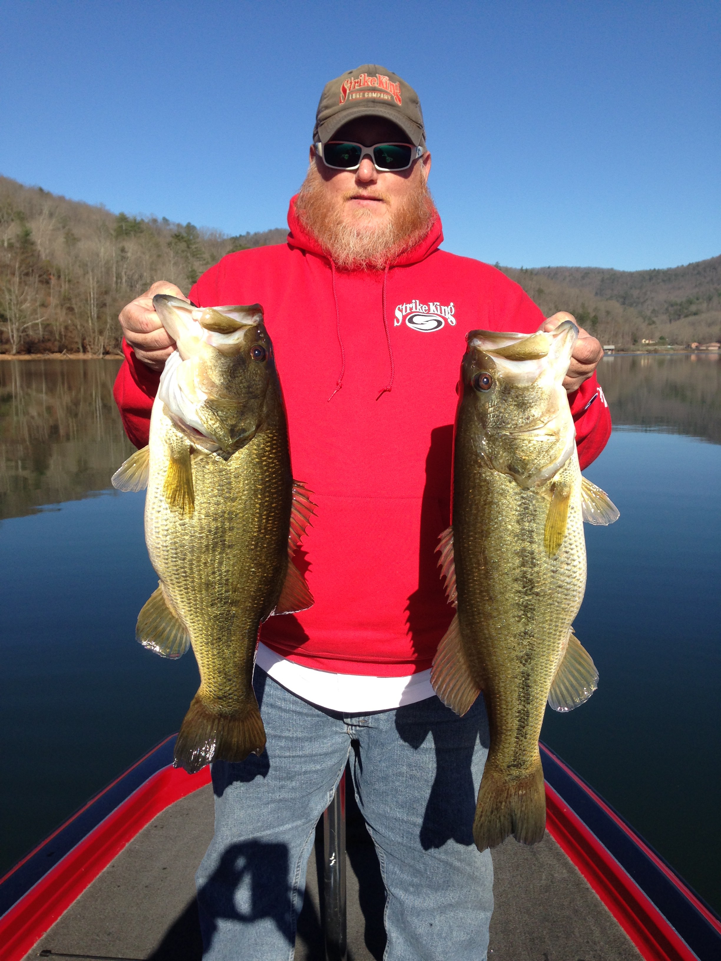 Fishing guide Eric Welch shows off a large catch. (Submitted photo)
