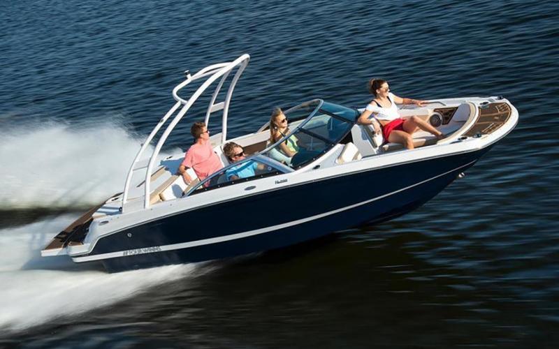 Shown is a 2019 Four Winns HD 200 boat with wake board tower. PHOTO/BOATING ATLANTA