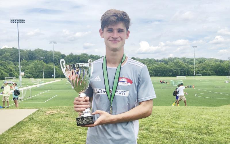 Dino Stavros, son of Jamie and Pete Stavros of Cleveland, and a rising freshman at White County High School, is off to Colorado to compete for the US Club Soccer 2019 National Cup