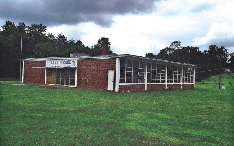 The former Oak Springs school is shown as it appeared last prior to renovation work beginning.