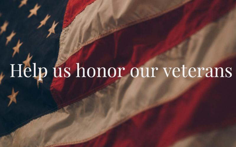 In honor of those veterans living in White County who have served, or those from White County currently in any branch of the Armed Forces, the White County News will publish a special salute to veterans on Thursday, Nov. 7. Readers are invited to submit a photo of a living veterans or active member of the U.S. military who is from White County.