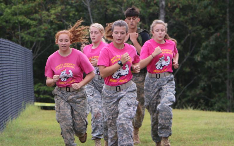 The White County JROTC Raider teams had a big weekend at a pair of national events. The mixed team posted an eighth-place finish at the U. S. Army National Raider Championships. (Photo/WCHS JROTC Program)