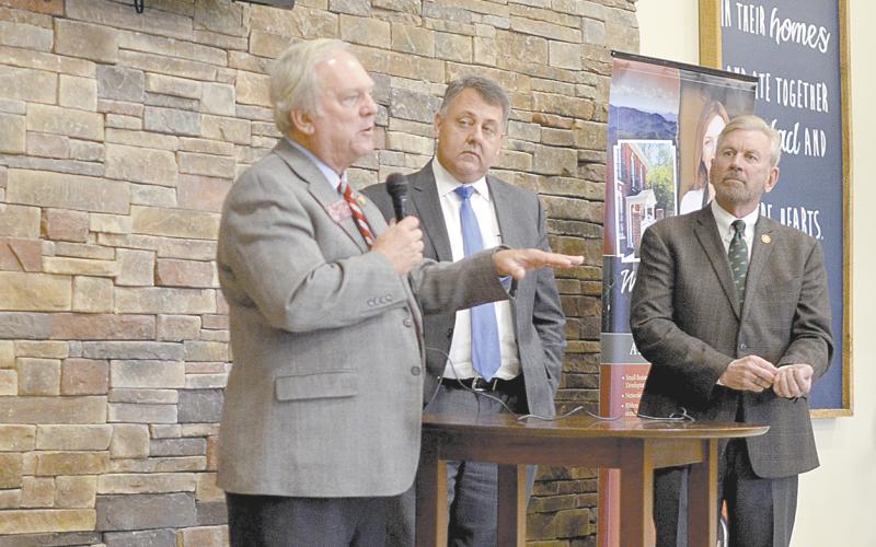 State Rep. Lee Hawkins, state Sen. Steve Gooch and state Rep. Terry Rogers recently talked top priorities for the 2020 legislative session. (Photo/Wayne Hardy)