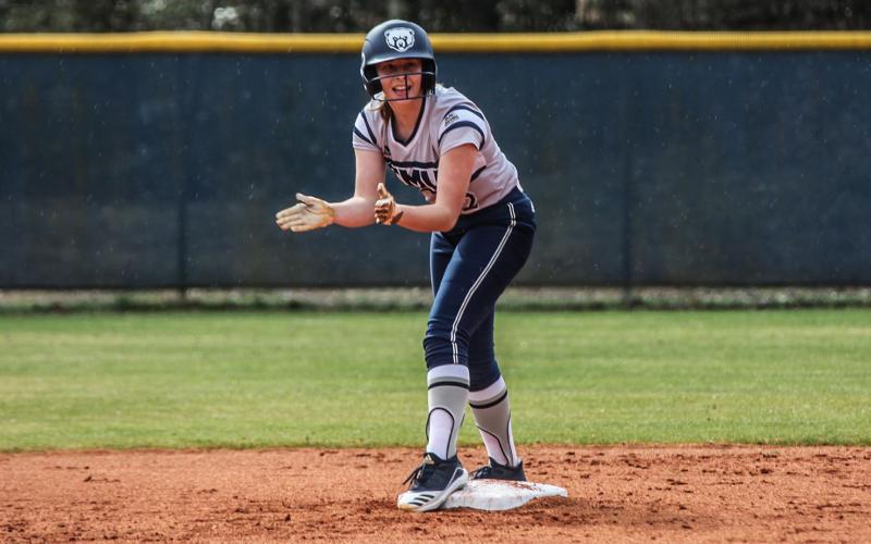 Mattie Brooks had four hits in two games in her collegiate debut with the TMU Lady Bears. (Photo/TMU Athletics)
