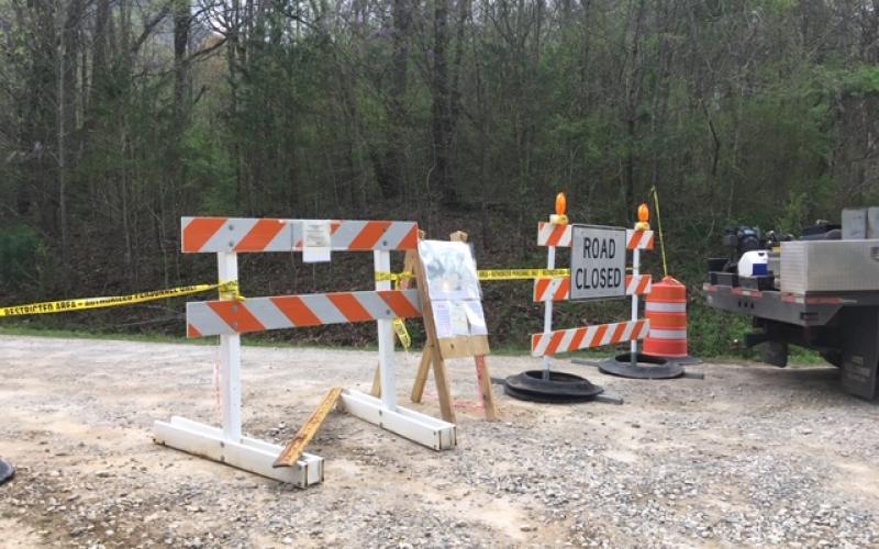 White County officials are posting notices and barricading the area of Chambers Road at the Yonah Mountain Trailhead in anticipation of people, both from and outside the county, using the United States Forest Service trail.