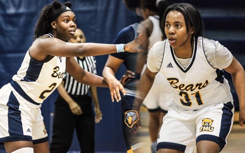 Truett McConnell's Sierra Kendall, left, and Re'Tavia Floyd were both named to the AAC All-Conference second team.