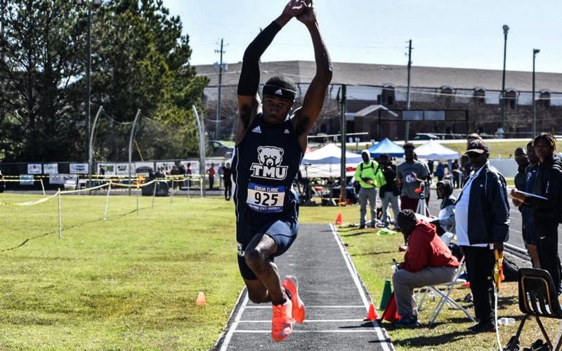Senior track athlete Donald Bonner was one of 52 Truett McConnell student-athletes to receive AAC spring sports honors.  (Photo/TMU Athletics.)