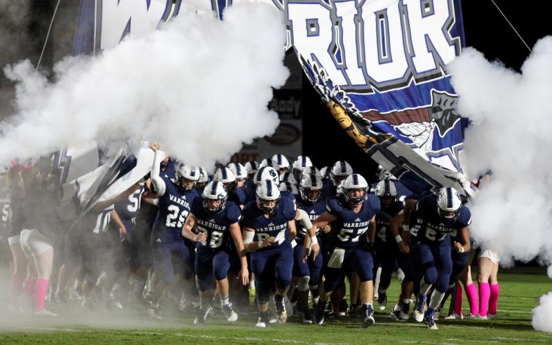 The Warriors' football team, along with the WCHS softball, cross country, volleyball, and competiton cheer teams are hoping to kick off the 2020 season this fall.  (Photo/Staci Sulhoff.)