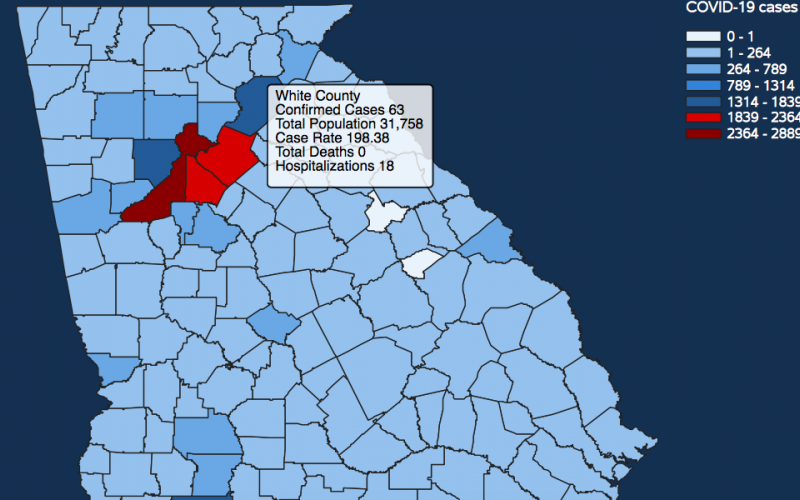 There have been 63 total confirmed COVID-19 cases in White County since the start of the pandemic, according to the 6:30 p.m. update on Friday, May 1. (Image from Department of Public Health website)