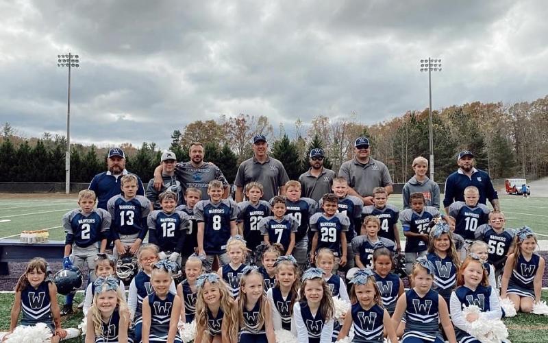 The Warriors' 7U team takes on Chestatee in the MAC championship game Saturday at 11 a.m. at Chestatee High School in Gainesville. Chestatee (7-0) was the regular champion, while the Warriors (6-1) were the runner-up.  (Photos/Courtesy of the White County Recreation Department)
