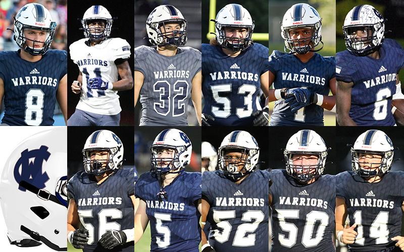 Pictured are, from top left, J. Ben Haynes, Darius Cannon, Reece Dockery, Devin Sullens, Zion McMullen, Silas Mulligan; bottom from left, JD Trowell, Cooper Turner, Jaquez Williams, Alex Garcia and Alex Thornton.