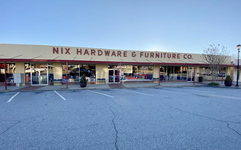 Bradley Greene and Charlie Thomas have been with Nix Hardware & Furniture Company for four decades. (Photo/Stephanie Hill)