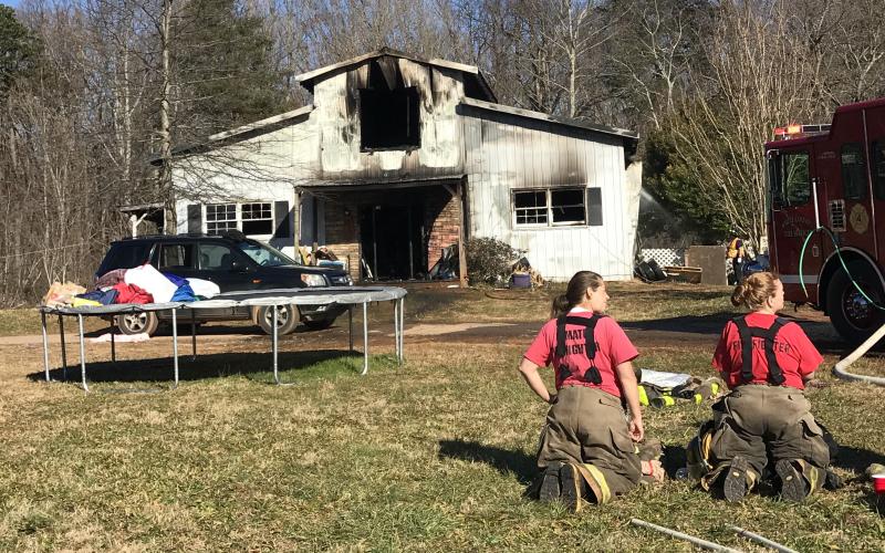 There were no injuries reported in a residential fire on Thursday, Jan. 14. (Photo courtesy White County Public Safety)