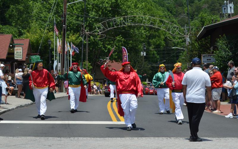 Even with sunny skies, Saturday in Helen was brightened by the annual Shriners parade through downtown. The June 12 procession through downtown featured a crowd-pleasing showcase of motor vehicles, costumes and good-natured antics. (Photos/Stephanie Hill)