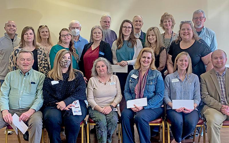 The United Way of White County board members and fundraising committee members were on hand to present $75,000 in funds to 14 organizations that provide services to White County resident. (Photo courtesy Dean Dyer)