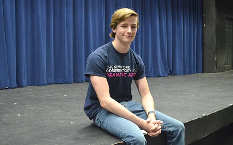 Sebastian Wiley, a familiar face on the White County High School stage, is heading to New York City to improve his acting skills. (Photo/Samantha Sinclair)