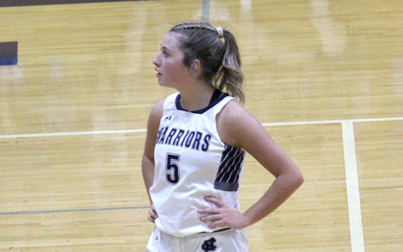 Emma Lightsey had 33 points during the 77-33 win over Habersham Central last Friday night in Cleveland. (Photo/Eli Shoemake)