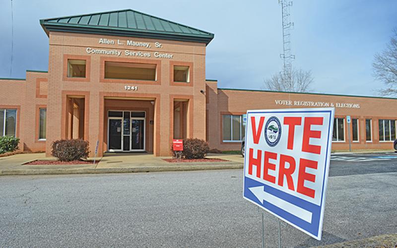 Early voting takes place in the White County Elections and Registration Office in the Mauney Building on Helen Highway. Election Day voting takes place at each voter’s assigned precinct. (Photo/Samantha Sinclair)