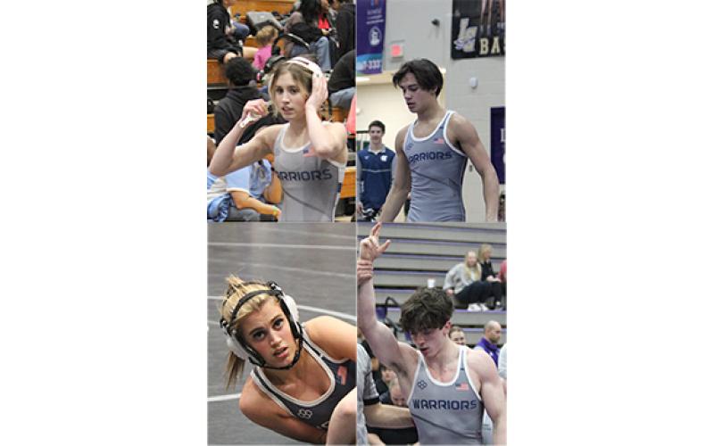 Clockwise from top left, Ollie Weiland, Hunter Smith, Christian Keheley and Zella Weiland.