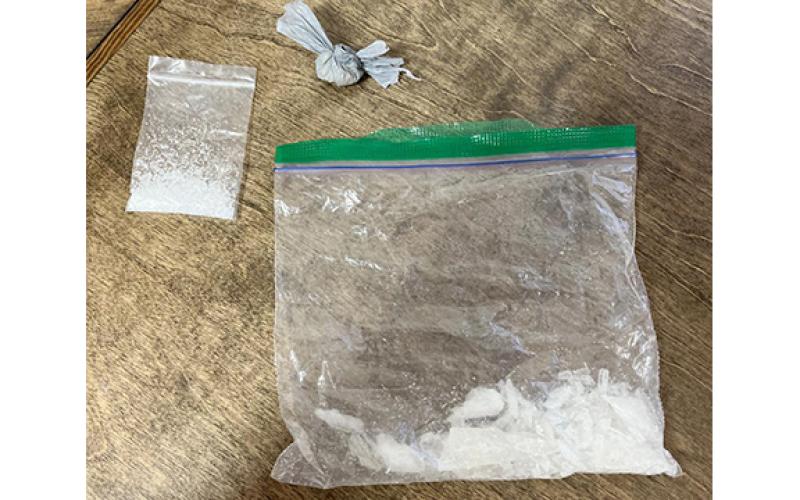 About 25 grams of meth were confiscated during the arrests.