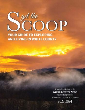 Constance Rehm’s photo is the winner of the Get the Scoop cover contest. She was taking a walk at Unicoi State Park on Jan. 20 right after a storm. At the overlook, she saw the sun setting behind Mount Yonah and Mount Lynch and decided to snap the photo.