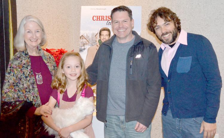 Christmas Love Letter cast members Jackie Prucha, Izzy Herbert, Pierce Lackey, and producer and director Damian Romay attended the premiere that was held at the Holiday Inn Express and Suites in Helen on Sunday, Dec. 15. (Photo/Stephanie Hill)