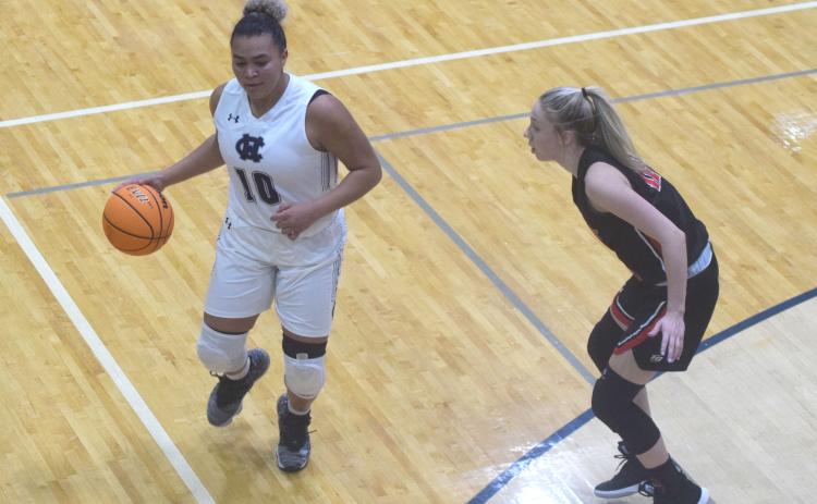WCHS leading scorer Dasha Cannon missed the region matchup with West Hall due to illness, but returned to the floor Saturday against Lumpkin County. (Photo/Mark Turner) 