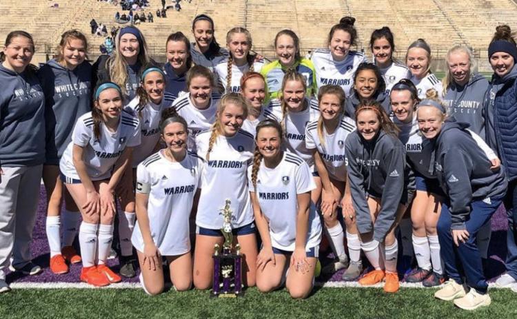 The Lady Warriors picked up their second consecutive Crown Mountain Cup championship last weekend in Dahlonega, posting a 2-0 win over Lumpkin County in the title game. (Photo/WCHS Soccer)