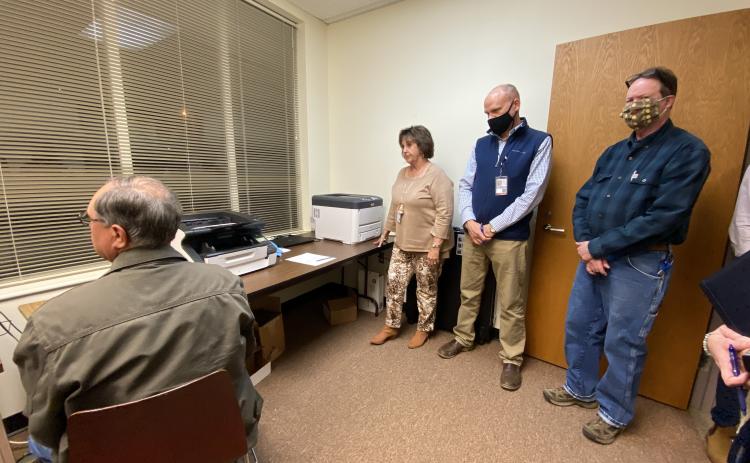 Members of the White County Board of Elections worked their first election since being sworn in on Dec. 30. (Photo/Stephanie Hill)