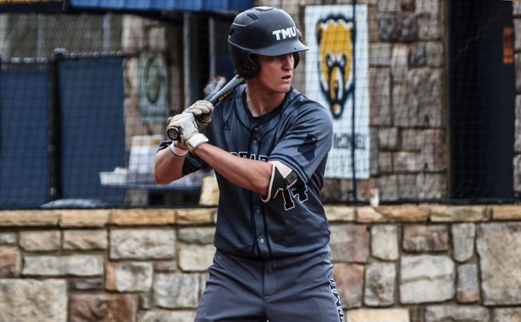 Grant McDonel had two hits in the Bears' opening day win over Toccoa Falls. (Photo/TMU Athletics)
