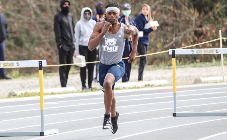 Sharod Cobb will compete in the 400-meter hurdles at the NAIA National Championships this week in Gulf Shores, Ala. (Photos/TMU Athletics)