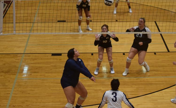 Camryn Dorsey had three kills, three aces and a dig in the win over Westminster Christian Academy. (Photos/Mark Turner)