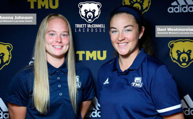 Sheena Johnson, left, is TMU's new women's lacrosse head coach, while Dani Westmoreland, right, will continue to serve as an assistant coach. (Photo/TMU Athletics)
