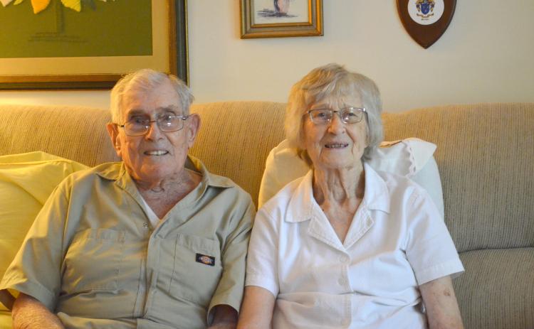 Herschel and Marjorie Gordon recently celebrated their 75th wedding anniversary. Herschel is set to turn 100 on Oct. 1. (Photo/Stephanie Hill)