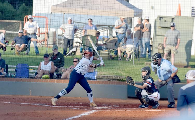 Senior Liana O'Kelly has been swinging a hot bat in the middle of the Lady Warriors' lineup. (Photo/Mark Turner)