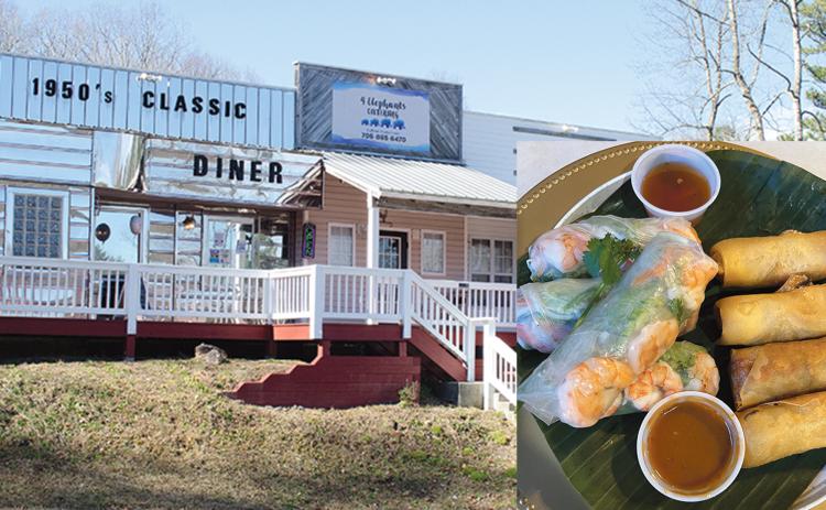 4 Elephants Diner on Helen Highway is a family-operated business featuring Laotian food. (Photos Ashley Blair and Linda Erbele)