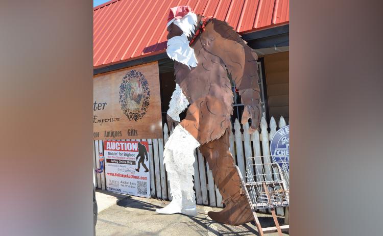 People have a chance to bid on Daryl the Sasquatch until noon this Friday, Feb. 11. 