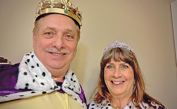 Randy and Pamela Summers in their royal finery. (Photo/submitted)