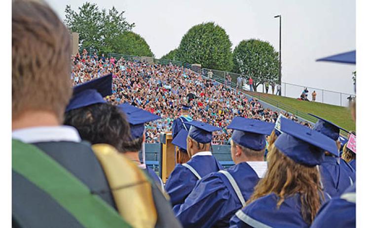 White County High School’s Class of 2023 celebrates their graduation in May. (file photo)