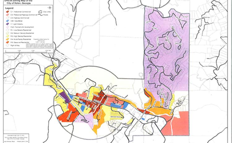 Helen’s zoning map available on the city’s website shows the city’s limits, according to the city.
