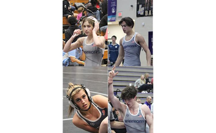 Clockwise from top left, Ollie Weiland, Hunter Smith, Christian Keheley and Zella Weiland.