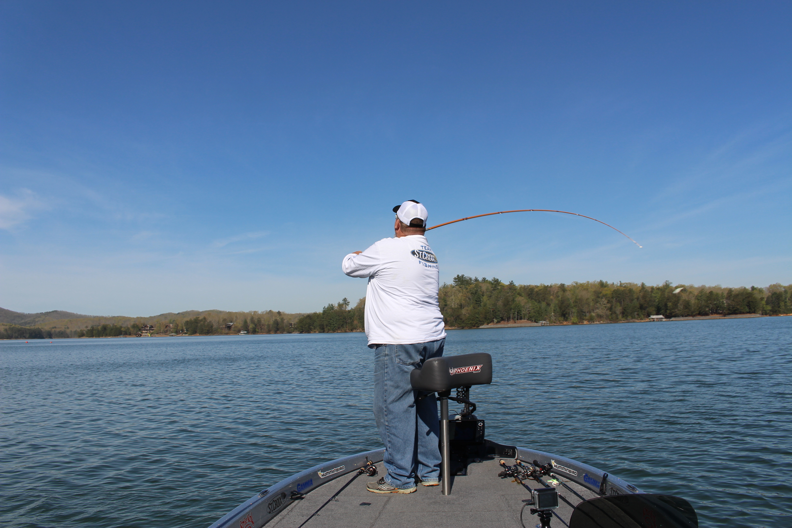 Fishing guide Eric Welch fishes on one of Northeast Georgia's beautiful lakes. (Submitted photo)