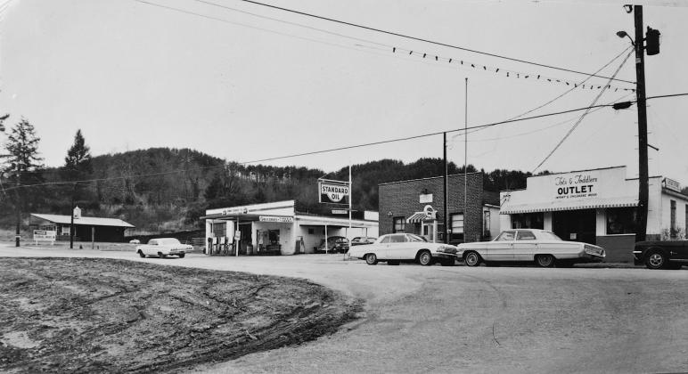 Helen in its pre-alpine days looked like a typical small town in rural Georgia. Photo courtesy of David Greear