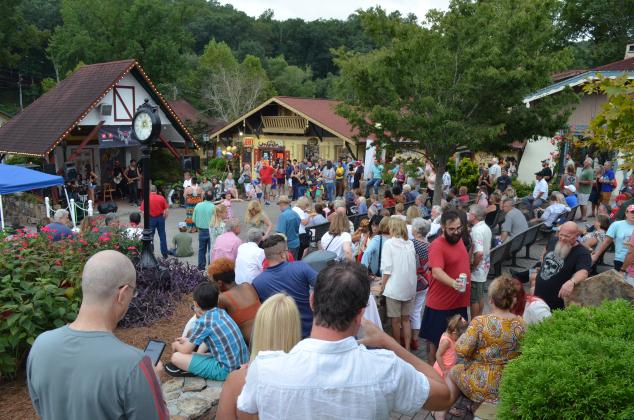 A street dance was held in Helen on Saturday, Aug. 24 as part of its 50th anniversary celebration. (Photo/Stephanie Hill)
