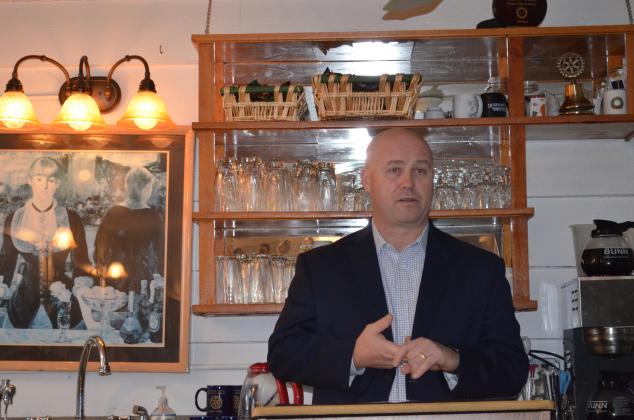 Brad Hicks spoke to the Helen Rotary Club back in June 2019. (File photo)