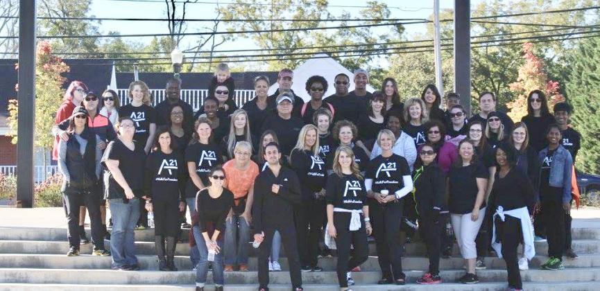Participants in the Walk for Freedom that took place in Cleveland a few years ago. (Submitted photo)