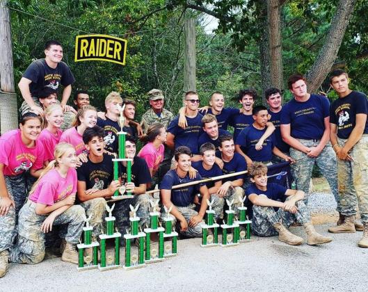 The White County High School JROTC Raider squad had another stellar effort at an event last weekeend at Grayson High School in Gwinnett County. Both the mixed team and male team brought home trophies. The male team finished third in CCR, PTT, and rope bridge, while the mixed team was first in the tire flip, PPT and CCR, and third in the team run and rope bridge. (Photo/WCHS)