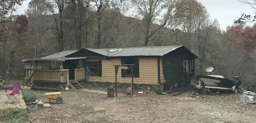 Photo of the residence on Aardvark Trail. (Picture taken by Lt. Seth Weaver - White County Fire)